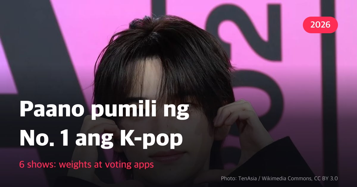 Paano pumili ng No. 1 ang K-pop · 6 shows: weights at voting apps