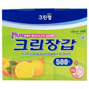 [ㅋㅍ] 크린랩 플러스 크린장갑, 500개입 (12,400원) 1매당 25원