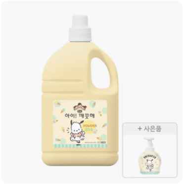 [11번가(티멤)] <대박 딜> 아이깨끗해×포차코 대용량 핸드워시 순 4.5L+ 포차코 공용기 490ml (20,220원) 100ml당 449원