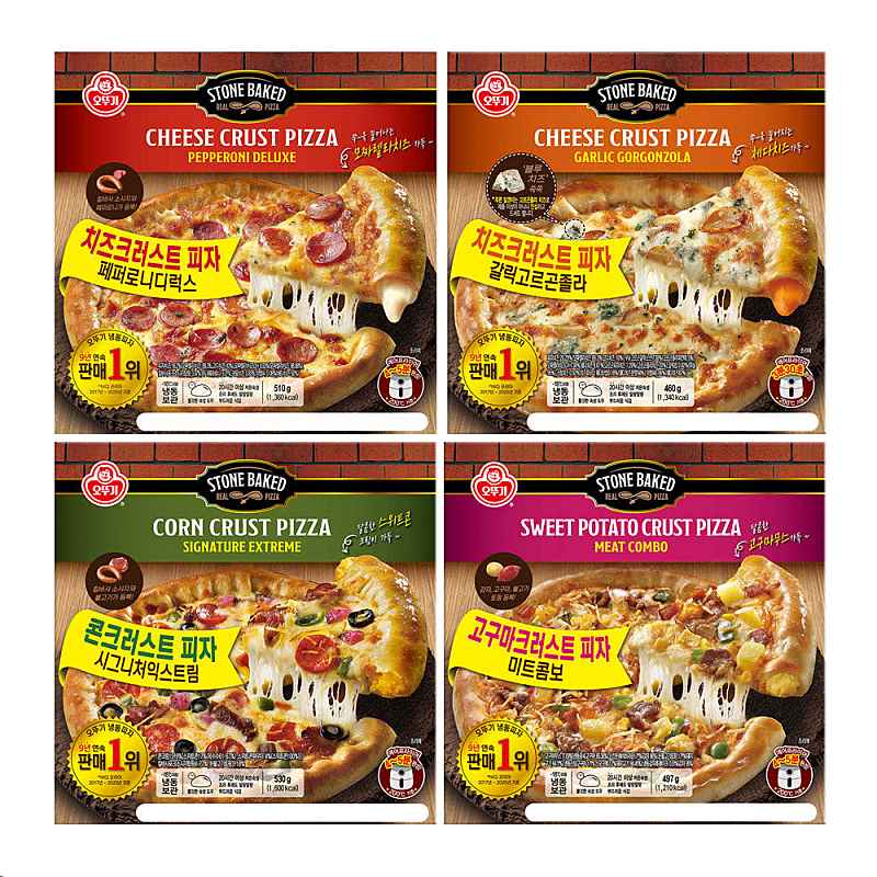 오뚜기 크러스트 피자 4종