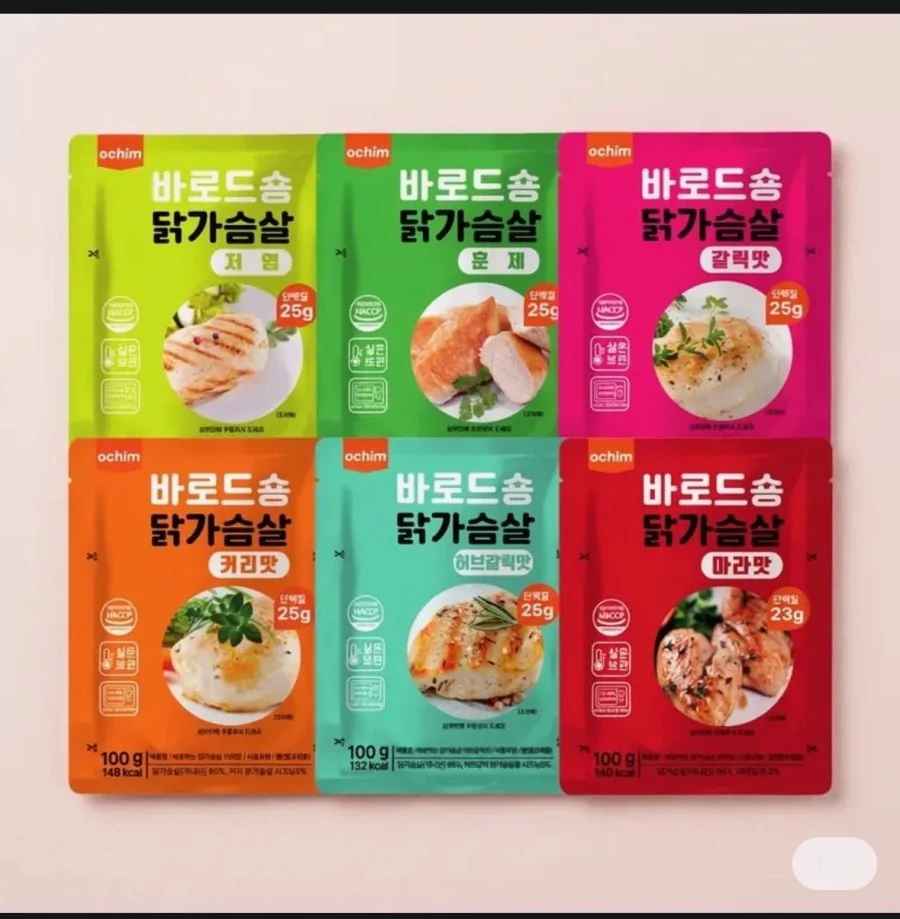 바로드숑 바로먹는 닭가슴살 6종 100g 36개 (53,820원/무료배송)