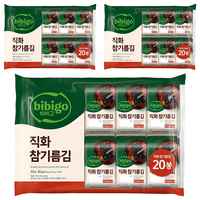 비비고 직화 참기름김, 90g, 2개