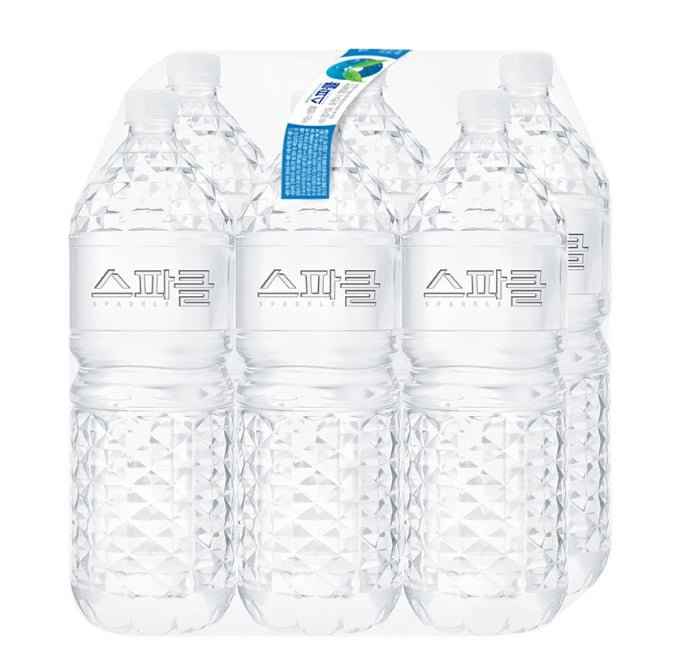 스파클 생수, 무라벨, 2L, 24개 (8,990원무료)