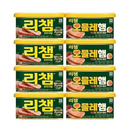 리챔 200g 4개 + 리챔 오믈레햄 200g 4개