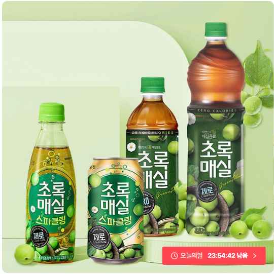 초록매실 제로 1.5L 6개