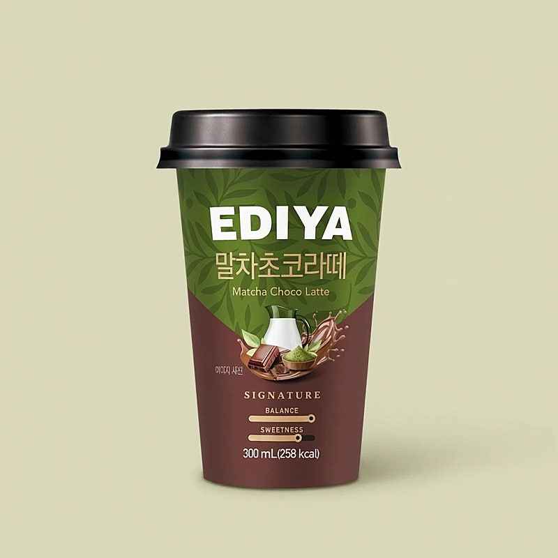 [토스]<역대 급>이디야커피 말차 초코 라떼, 300ml, 20개 (15900)