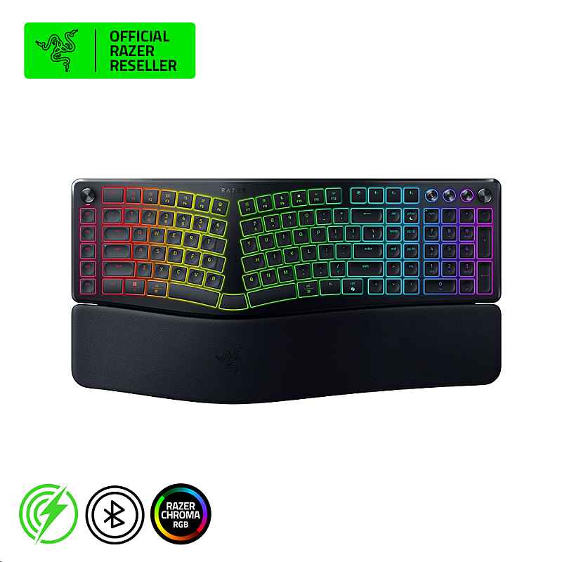 레이저코리아 Pro Type Ergo 무선 블루투스 인체공학 키보드