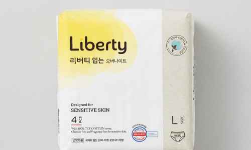 리버티 코튼커버 입는 오버나이트 4매 5팩