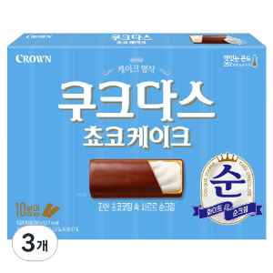 쿠크다스 쵸코케이크, 202g, 3개