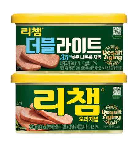[오늘의집] 리챔오리지널 200g*8캔+더블라이트 200g*8캔 (24,568원) (무료)
