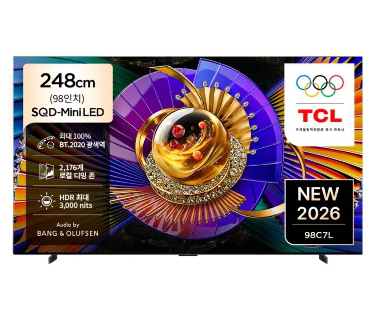 [쿠팡] [98인치 TV] TCL 4K SQD-Mini LED TV (벽걸이) (2,927,270원) (무료)