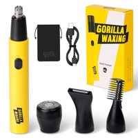 [ㅋㅍ] <역대 급> 고릴라왁싱 4in1 멀티트리머 코털제거기 그루밍 풀세트, Purple Gorilla-TN588, 제모면도기 (9900원)