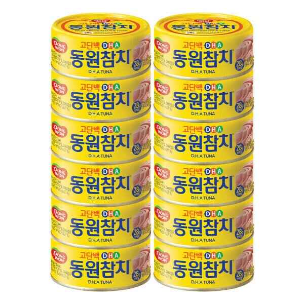 [지마켓(스마일카드)]<대박 딜> 동원 DHA 참치 150g 원터치 12캔 (19,810원)