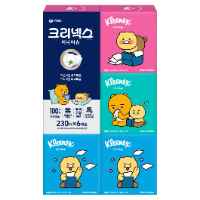 크리넥스 코튼처럼 부드러운 프리미엄 미니티슈 카카오프렌즈 230매입 6개