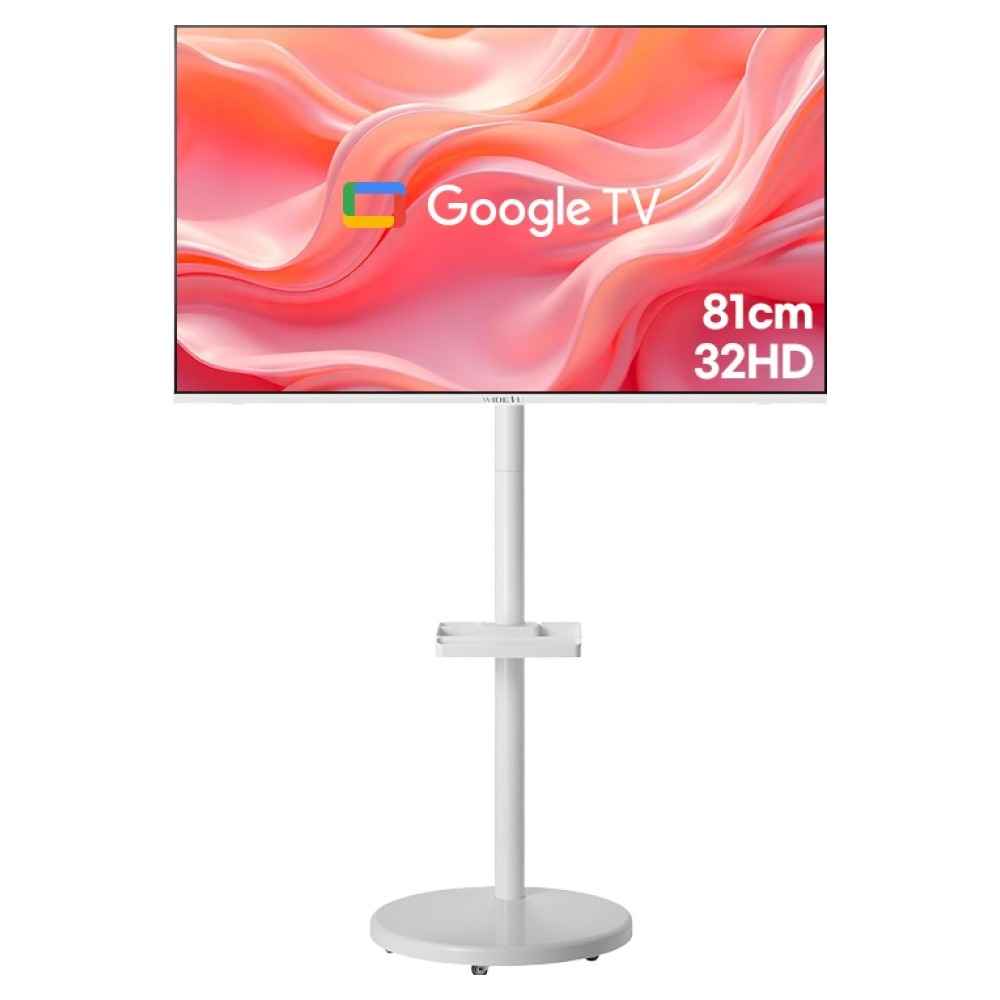 익스프레스럭 와이드뷰 HD 화이트에디션 클래식 삼탠바이미 이동식 스마트TV, 81cm(32인치), GTWV320HD11, EKWBYME3822W, 이동형 스탠드, 고객직접설치