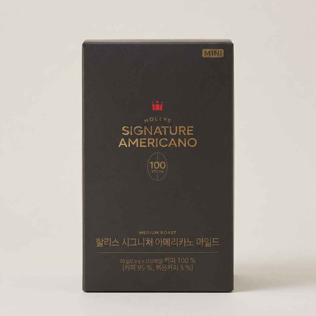 할리스 시그니처 아메리카노 미니, 마일드, 0.9g, 100개입, 2개