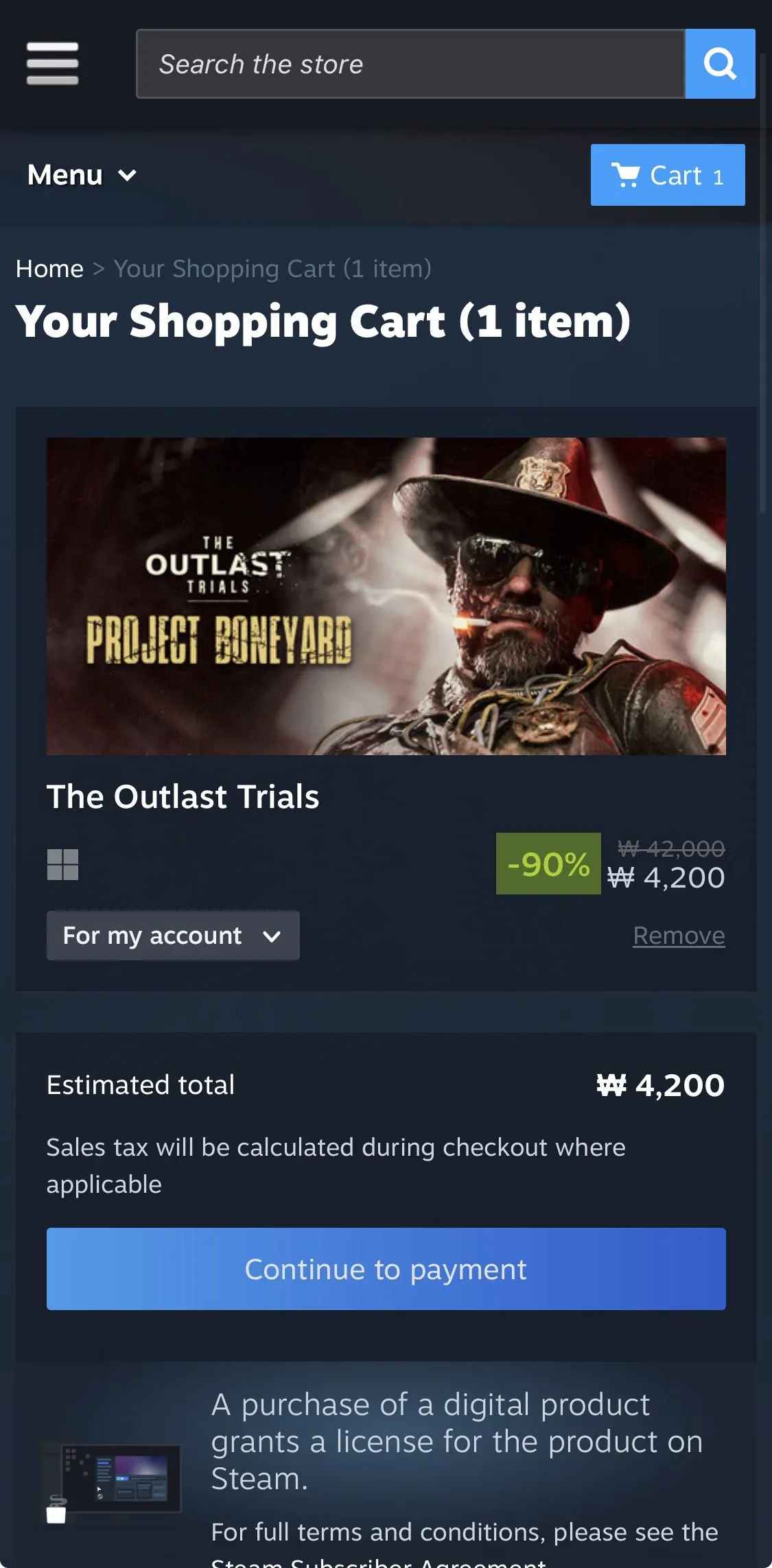 [스팀] The Outlast Trials (4,200원) (무료)