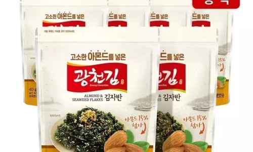 11번가+티멤) 광천김 고소한 아몬드가 들어간 김자반 40g x 10봉 8,600원