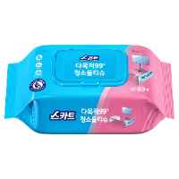 스카트 잘 닦이는 다목적 99플러스 청소물티슈 60p, 170 x 110