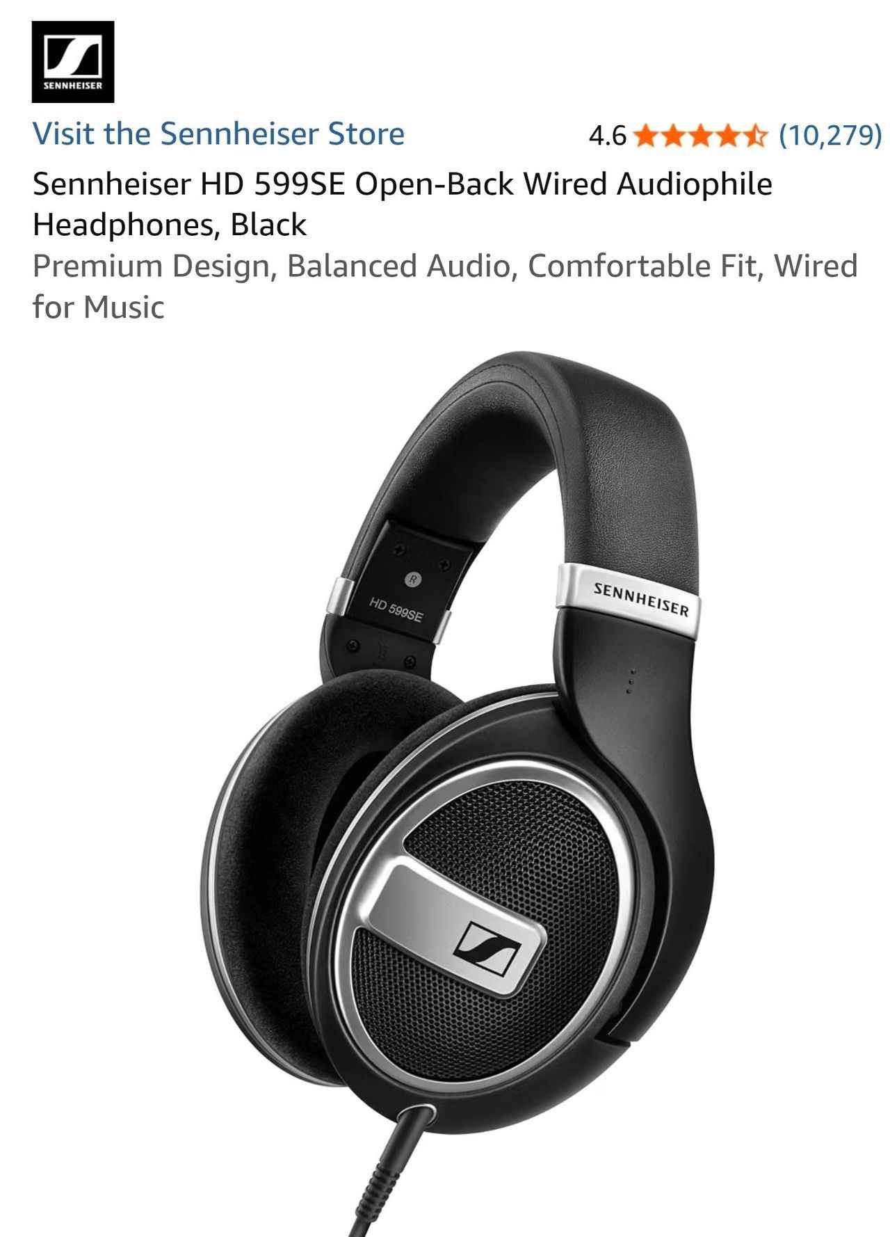 젠하이저 HD599SE ($99.99/무료)