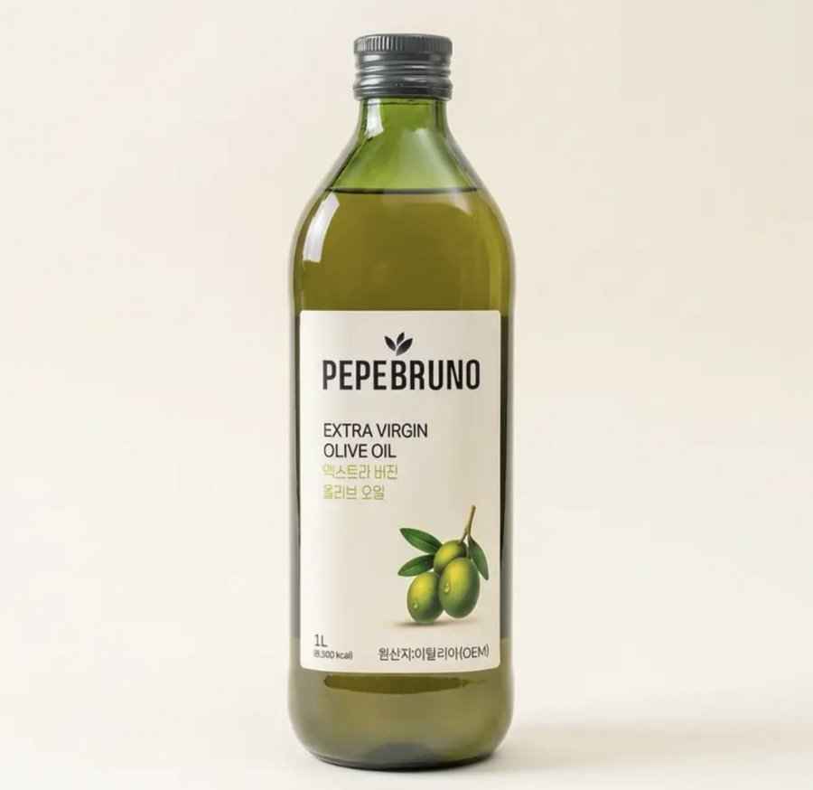 페페브루노 엑스트라버진 올리브 오일, 1L, 1개 (12,500/무배)