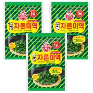 [ㅋㅍ] 오뚜기 옛날 자른미역, 80g, 3개 (8,850원)