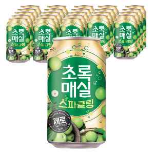 [ㅋㅍ] 초록매실 스파클링 제로 캔, 350ml, 24개 (10,960원)