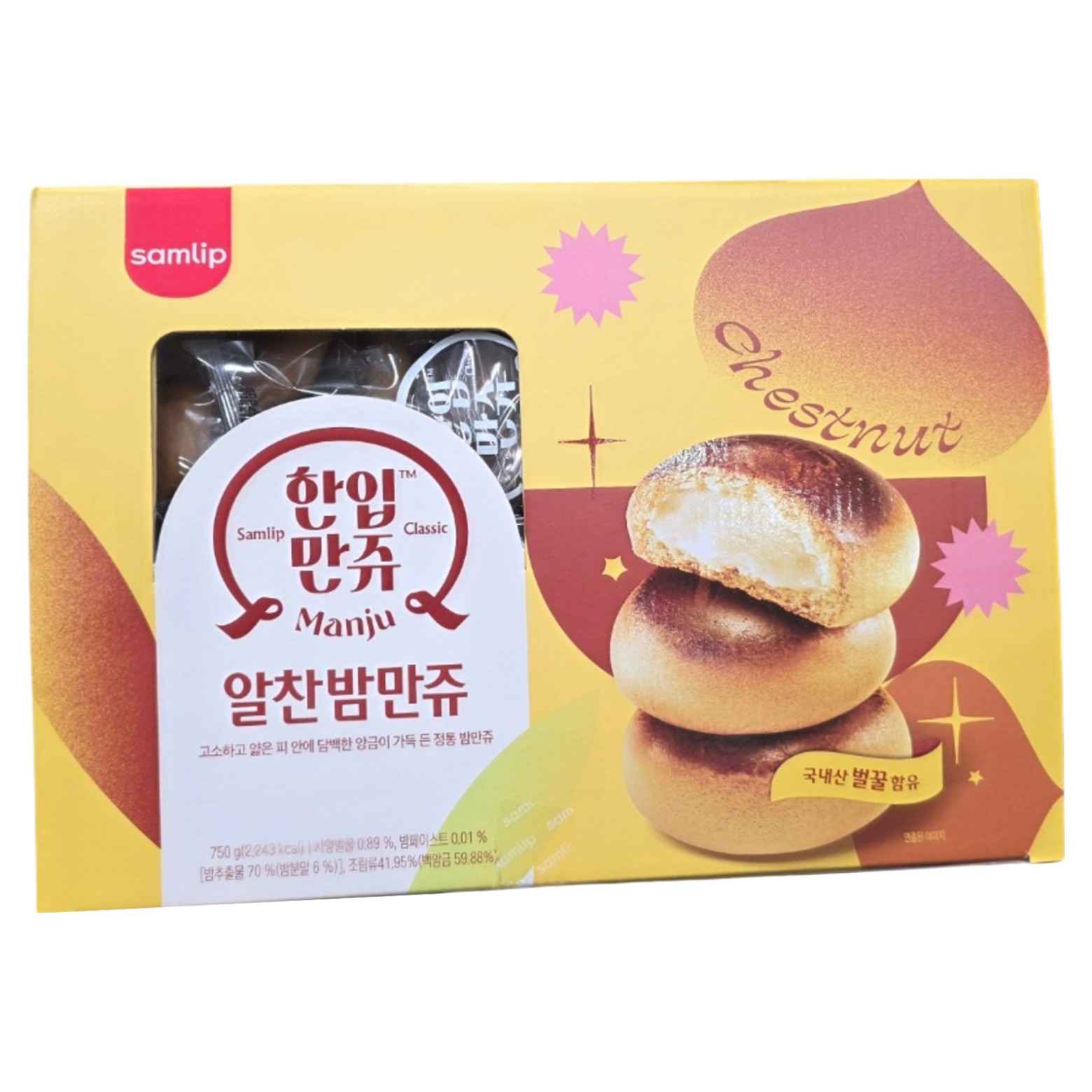 삼립 한입만쥬 알찬밤만쥬 750g 1개