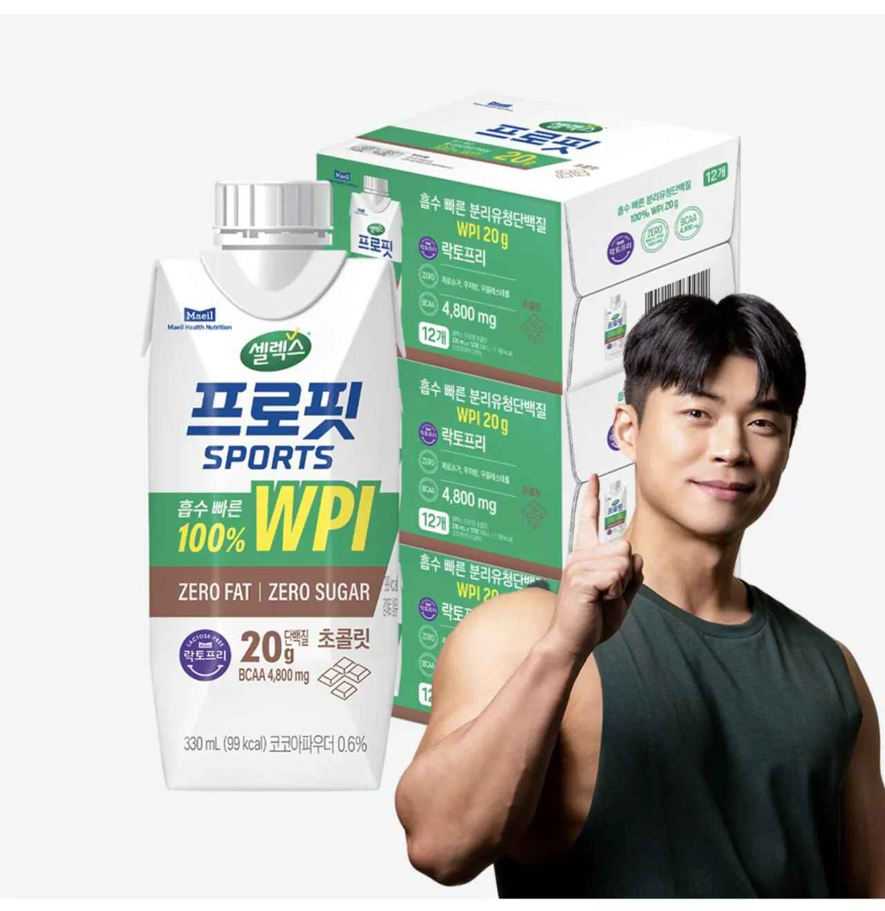 [공홈] 셀렉스 프로핏 스포츠 WPI 드링크 초콜릿 330ml 36팩 (50,048원) (무료)