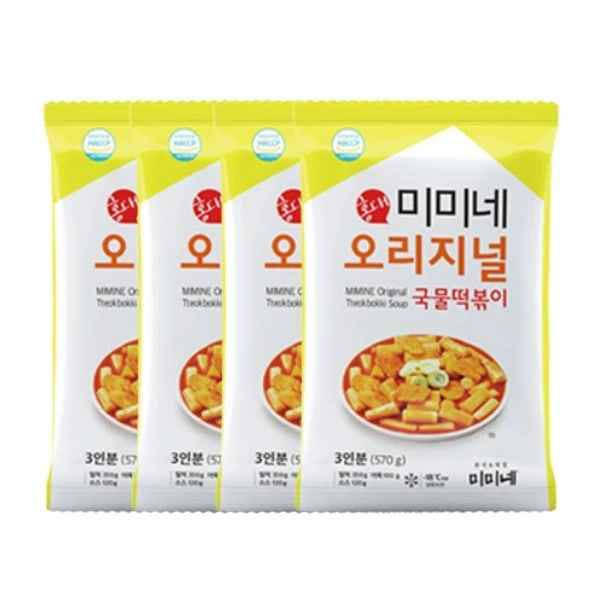 미미네 오리지널 국물떡볶이 570g 4봉