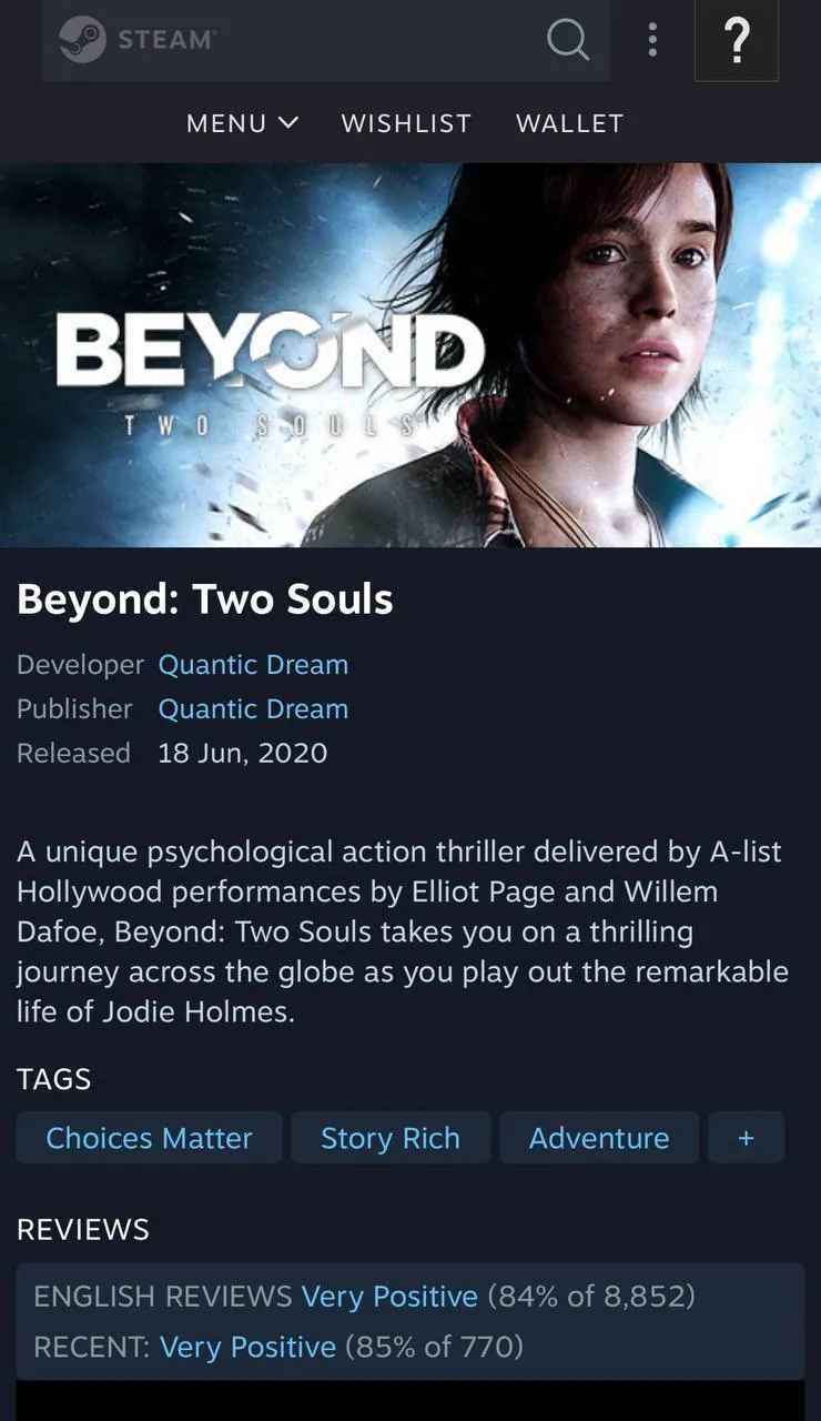 Beyond: Two Souls