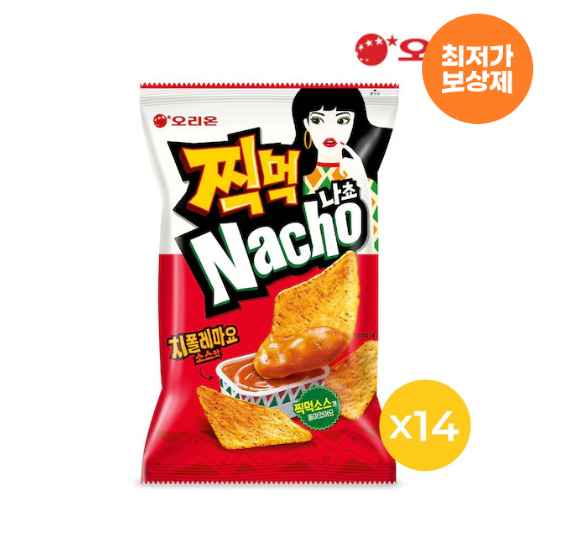 [오늘의집] <대박 딜> 오리온 찍먹 나쵸 치폴레마요소스맛(84g)*14개 (14,765원)