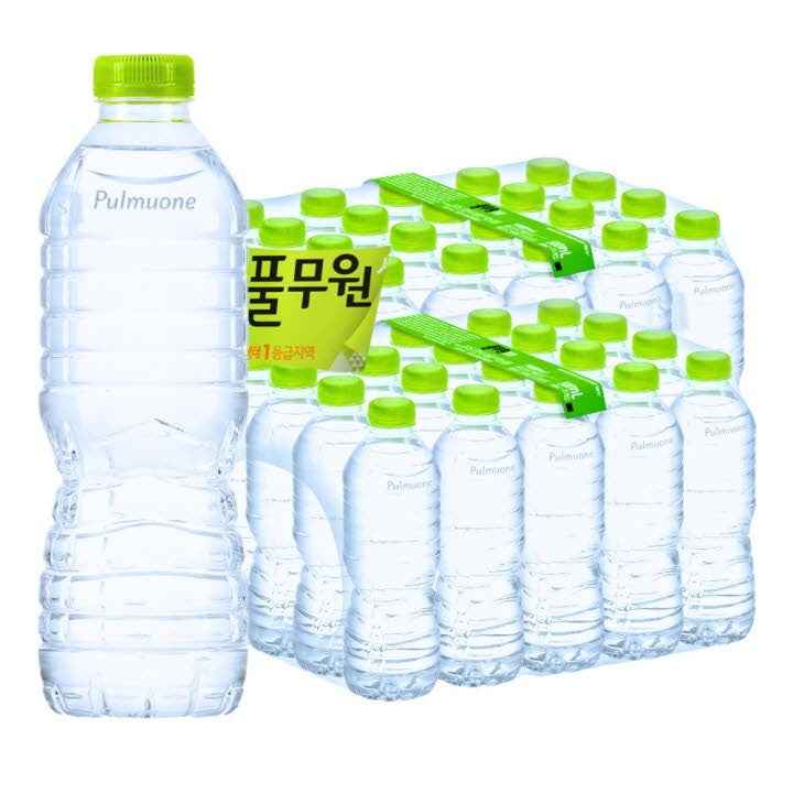 풀무원 샘물 생수, 무라벨, 500ml, 40개