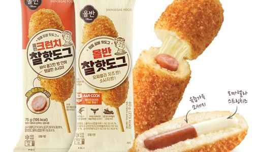 카톡선물) 올반 찰핫도그 32봉 (모짜렐라&소시지 17봉 + 크런치 15봉) 21,510원