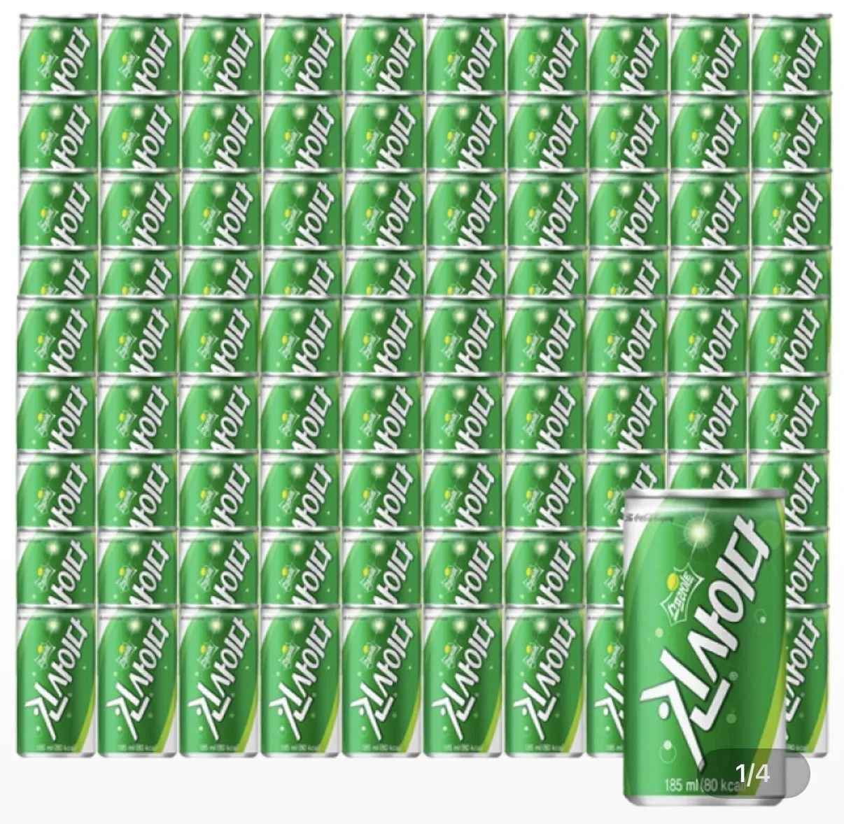 [지마켓] 스프라이트 킨사이다 185ml 90캔 (23,790원) (무료)