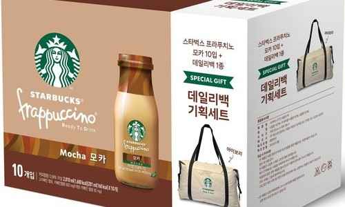 이마트 오프,온라인)스타벅스 프라푸치노 모카 281ml*10입 +데일리백 24,980원