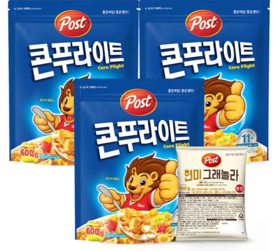 포스트 콘푸라이트 600g 3개 + 현미 그래놀라 100g
