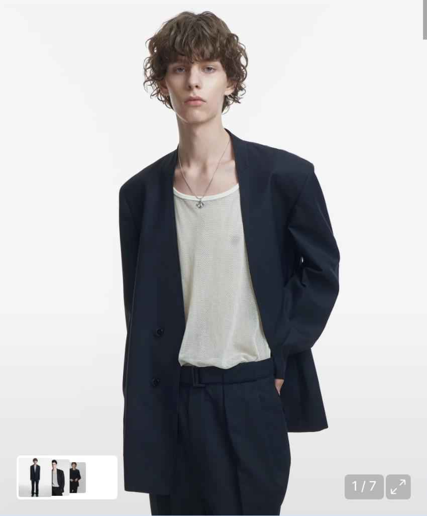 인사일런스 디태처블 울 블레이저, 59,900원