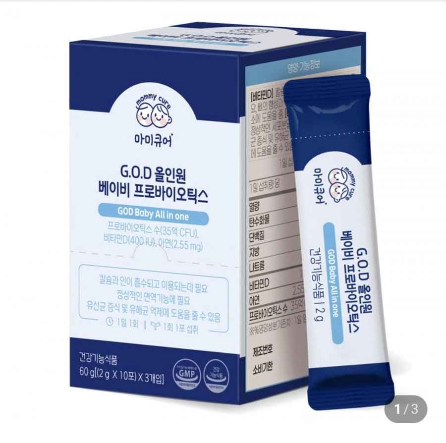 마미큐어 GOD 올인원 아기유산균 30개입
