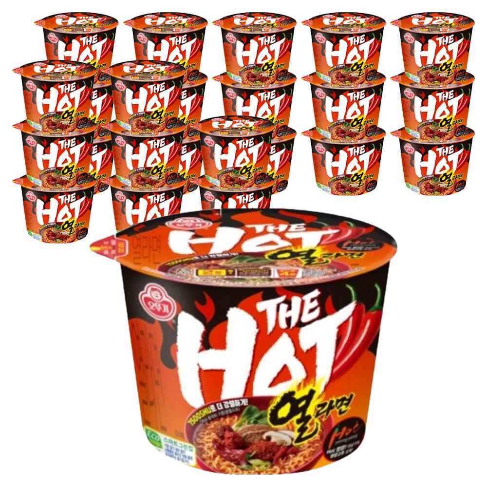 오뚜기 더핫 열라면 용기 105g 24개