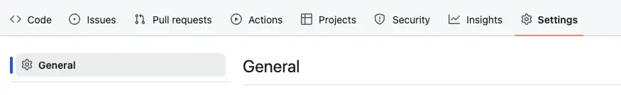 깃허브-저장소-설정-탭