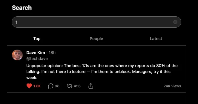 Threads 클론 검색 — Top/People/Latest 탭