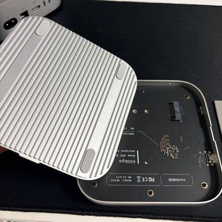 MC600 상판을 분리하는 과정
