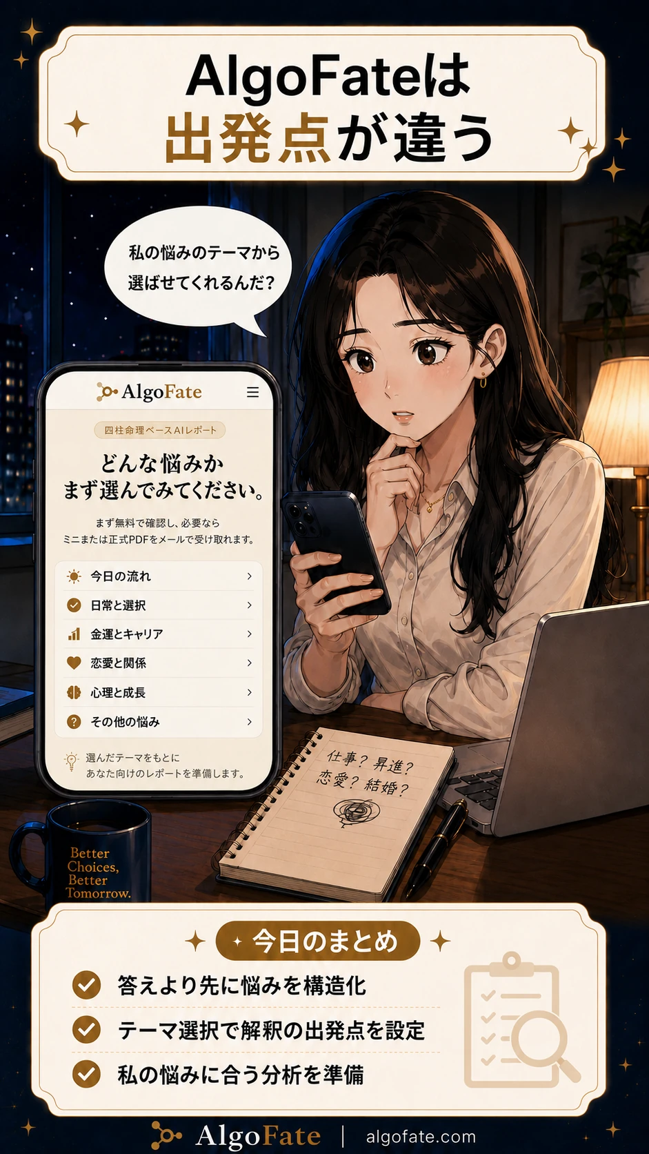カードと質問が出会うと答えが変わる