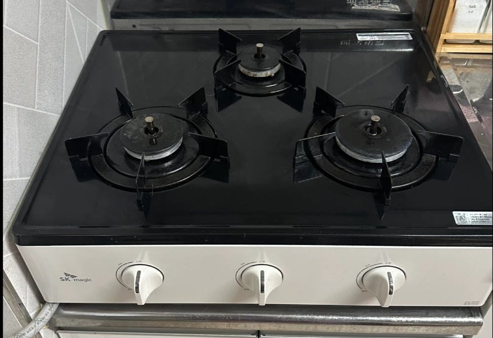SK매직 가스레인지 3구 화이트(도시가스)