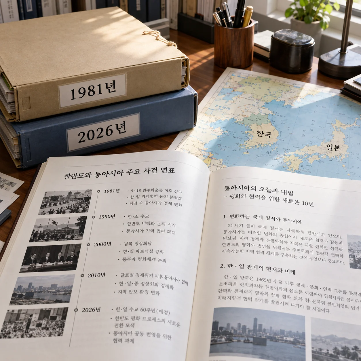 1981년부터 이어진 한일 기자단 교류의 시간을 보여 주는 자료 정리