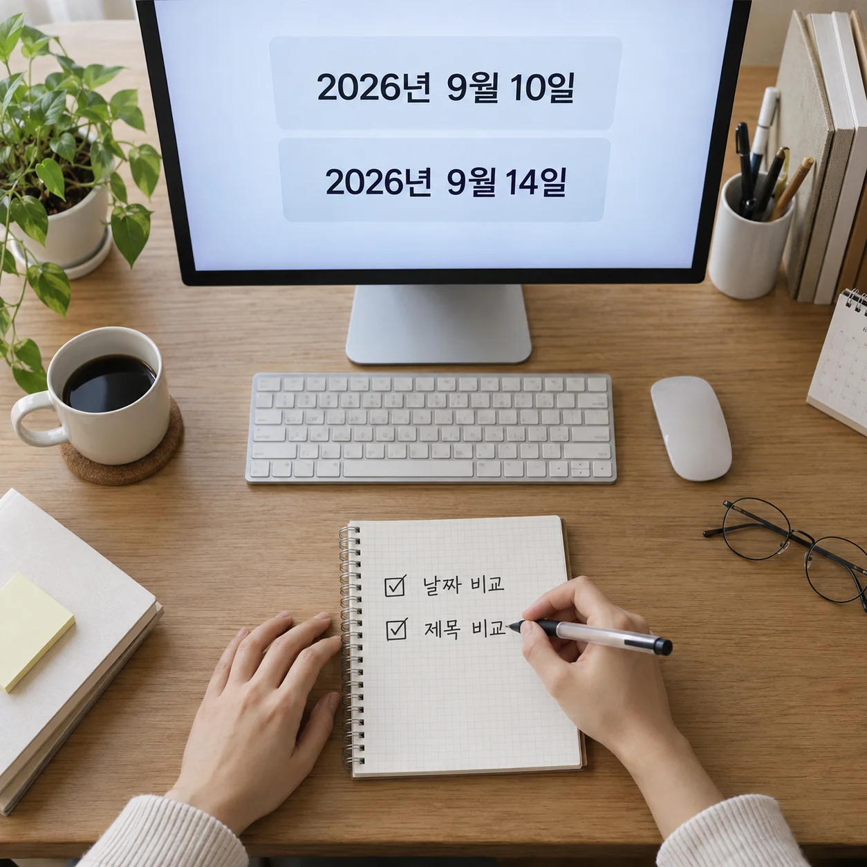 공식 원문 날짜와 카드 정보를 순서대로 확인하는 화면